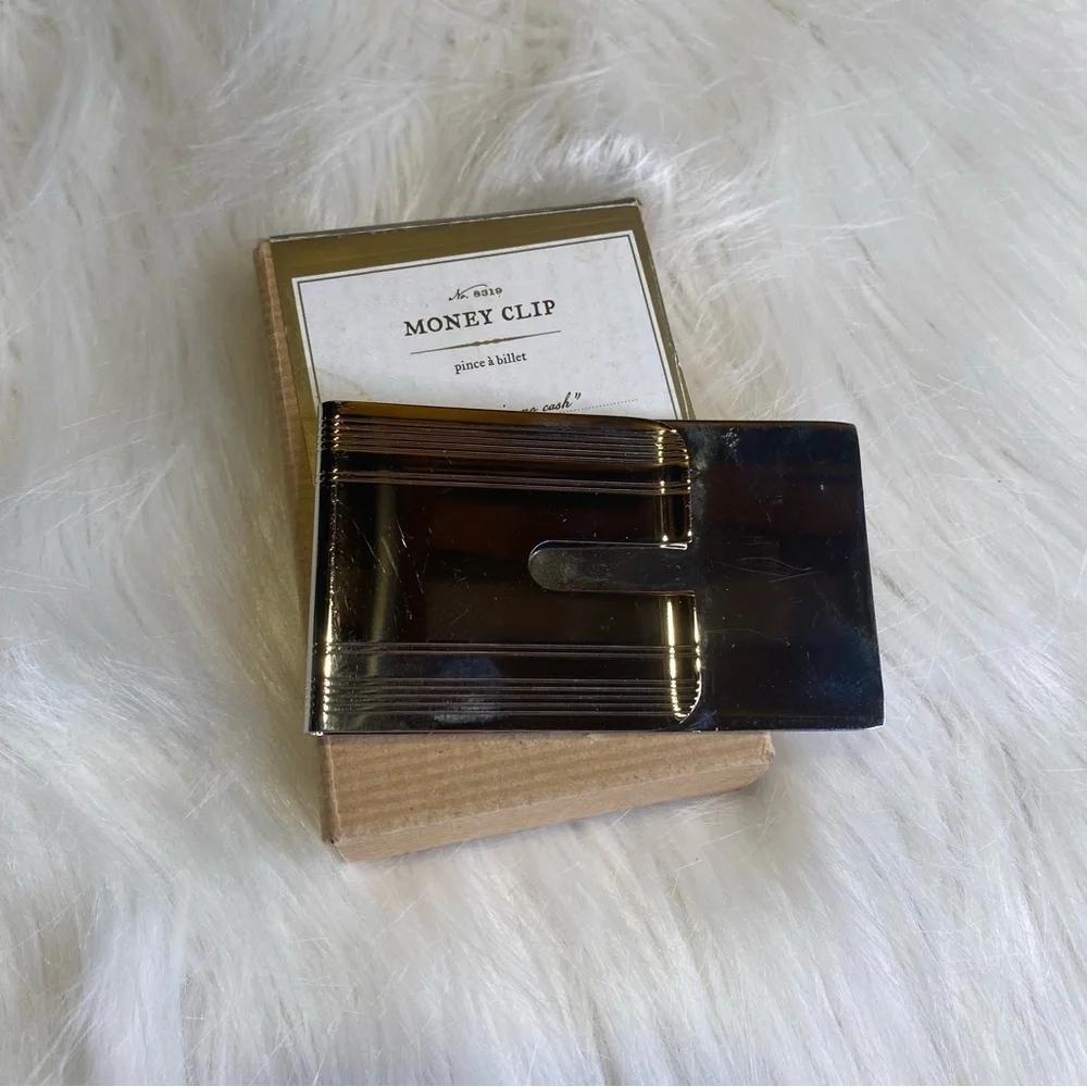 Pottery Barn Silver Money Clip #8319 